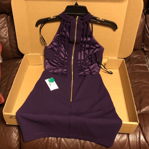 NWT BEE Smart Eggplant Sleeveless Party Dress 💜 - Picture 2 of 8